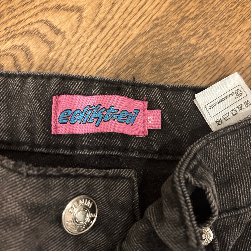 Edikted Charcoal Denim Pants